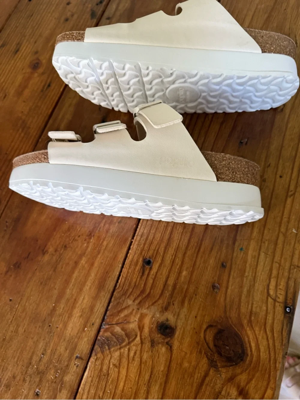 Birkenstock platform three contoured